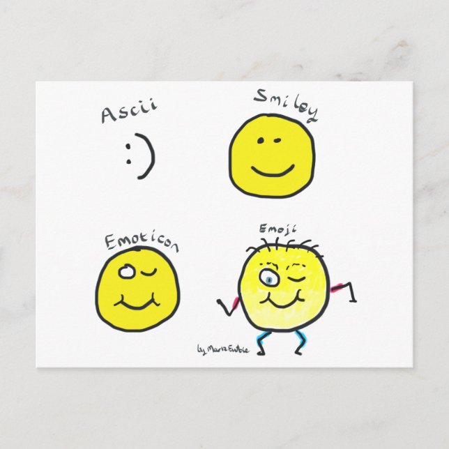 Cartão Postal Emoji (Frente)
