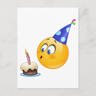 Cartão Postal emoji de aniversário
