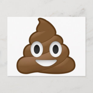 Cartão Postal Emoji de Cocô Sorridente