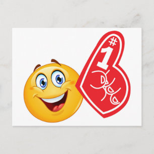 Cartão Postal emoji de fã de esportes