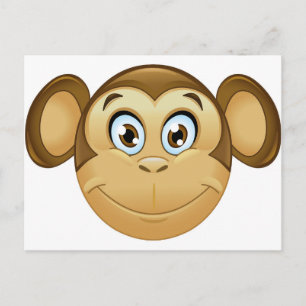 Cartão Postal emoji de macaco