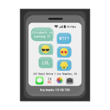 Emoji escreveu Festa de aniversário temática