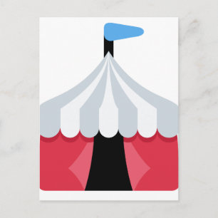 Cartão Postal Emoji Twitter - Circus Tent