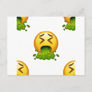 Cartão Postal emoji vomitando