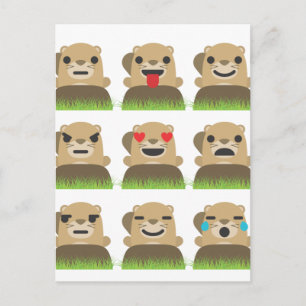 Cartão Postal emojis de marmota