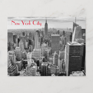 Cartão Postal Empire State Building Black White Nova Iorque