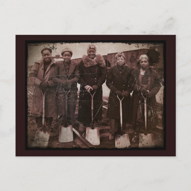 Cartão Postal Empregadores da ferrovia WII (Frente)