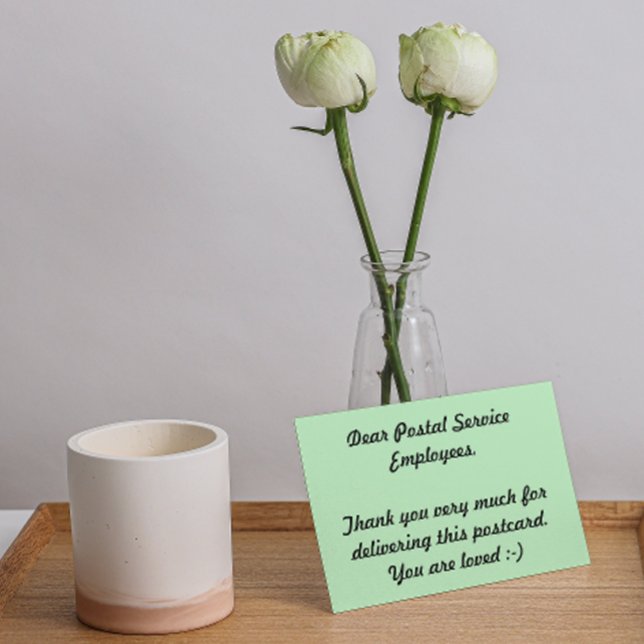 Cartão Postal Empregados dos Serviços Postais Obrigado (Criador carregado)