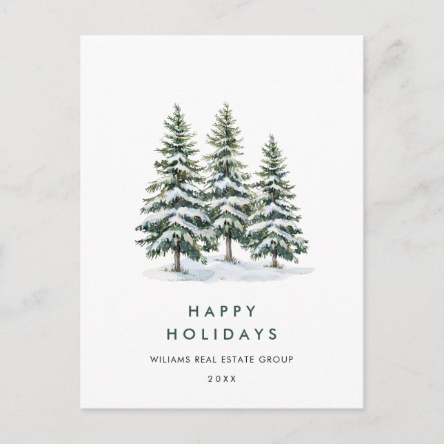 Cartão Postal Empresa de Boas Festas Árvore de Natal Pinheiro El (Frente)