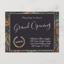 Cartão Postal Empresa de Promocional de logotipo comercial deixa