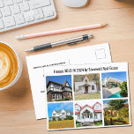 Cartão Postal Empresa Imobiliária Vendeu Marketing de Fotografia<br><div class="desc">Mostre suas listas vendidas em uma colagem de fotos em casa neste cartão postal do marketing moderno e envie para clientes potenciais em sua área real. Personalize com o nome da sua empresa imobiliária e os detalhes de contato no verso. Desenhar de novos clientes mostrando fotografias caseiras das casas que...</div>