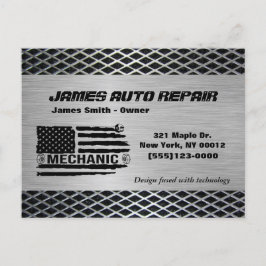 Cartão Postal Empresa Mecânica Americana de Reparo Automático de