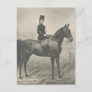 Cartão Postal Empress Elisabeth of Austria sidesaddle Postcard