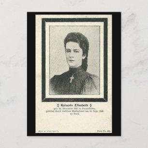 Cartão Postal Empress Elisabeth - Sissi - ASSASSINAÇÃO #034H