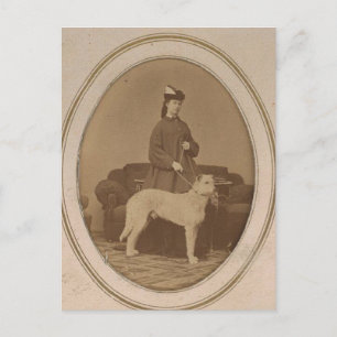 Cartão Postal Empress Elisabeth - Sissi - Sisi da Áustria e cão