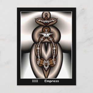 Cartão Postal Empress Tarot Card