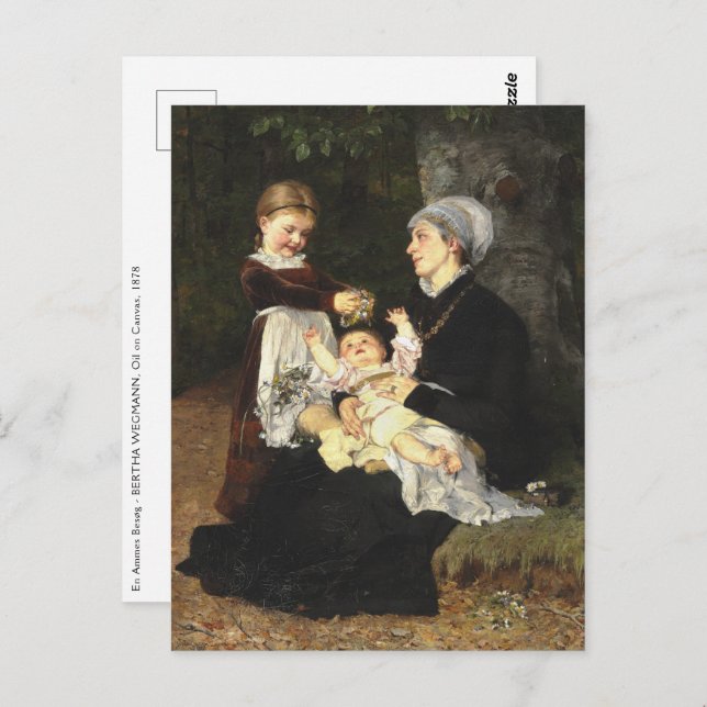 Cartão Postal En Ammes Besøg - Bertha Wegmann Fine Art (Frente/Verso)