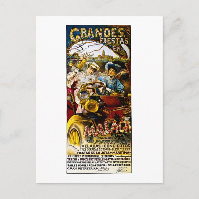 Cartão Postal En Malaca da festa de Grandes (Frente)