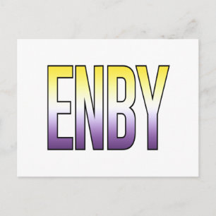 Cartão Postal ENBY - Não binário
