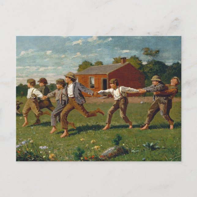 Cartão Postal Encaixe o chicote | Winslow Homer (Frente)