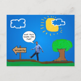 Cartão Postal Encaminhado para a insanidade