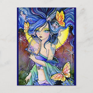 Cartão Postal Encantador de Borboleta - Cartão-postal