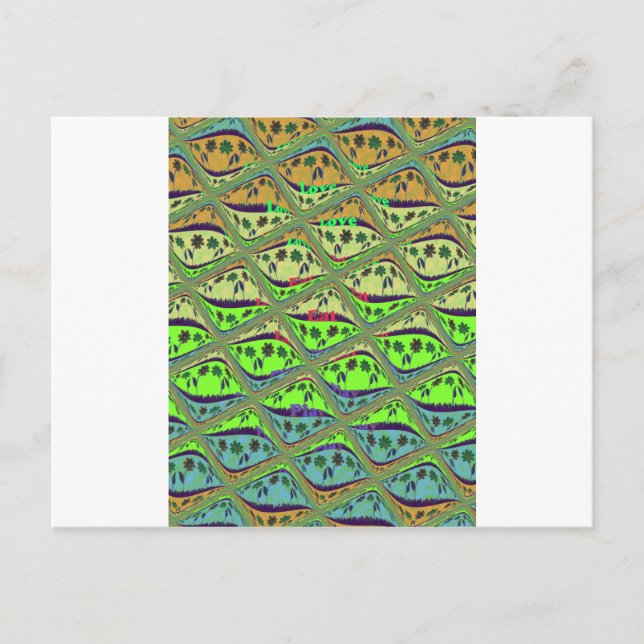 Cartão Postal Encantando Jardim Eclético Verificado Beleza Flora (Frente)