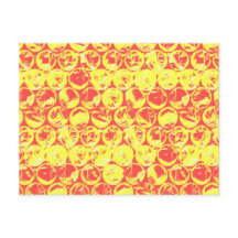 Encapsulamento de pop com bolhas vermelhas e amare