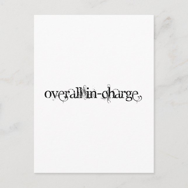 Cartão Postal Encargo geral (Frente)