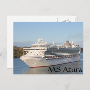 Cartão Postal Encerramento do navio cruzeiro do MS Azura em Antí