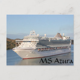 Cartão Postal Encerramento do navio cruzeiro do MS Azura em Antí