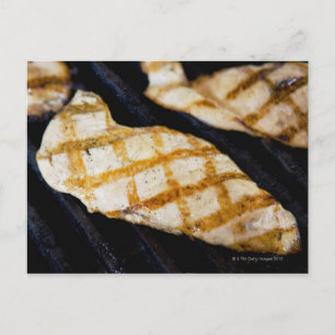 Cartão Postal Encerramento dos peitos de frango grelhado