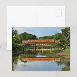 Cartão Postal Enchanted Reflections: Bridges of Siem Reap