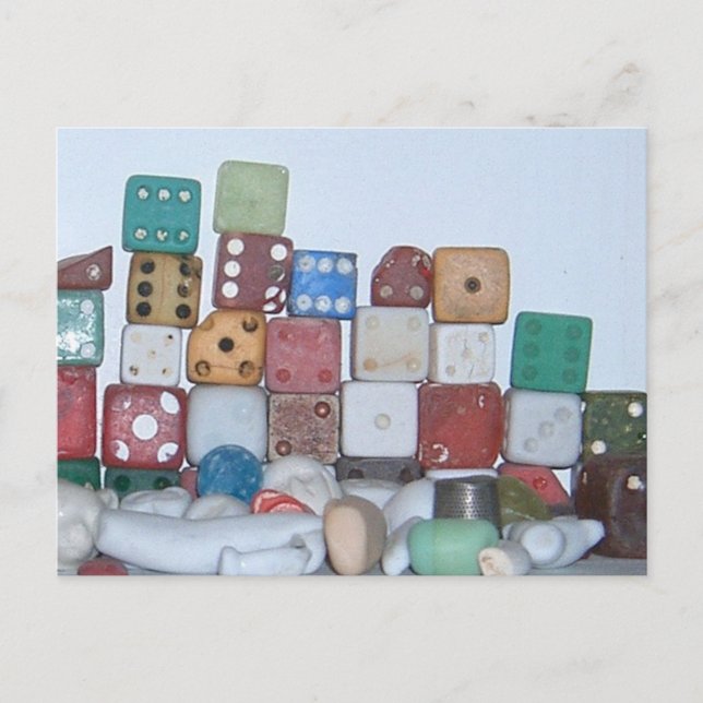 Cartão Postal Encontrados na Praia Encontrados Objetos (Frente)