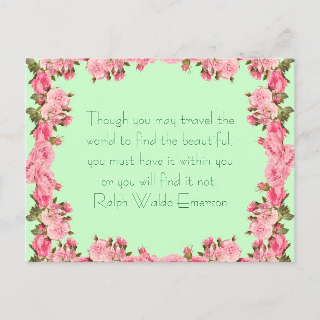 Cartão Postal Encontre a beleza - Cartão-postal (Frente)