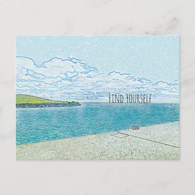 Cartão Postal Encontre a Si Mesmo (Frente)