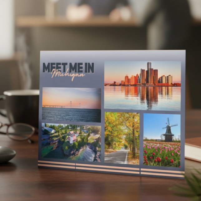 Cartão Postal Encontre-Me Em Michigan (Every Michigan icon in one place.)