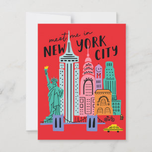 Cartão Postal Encontre-me Nos Pontos Turísticos Da Cidade De Nov