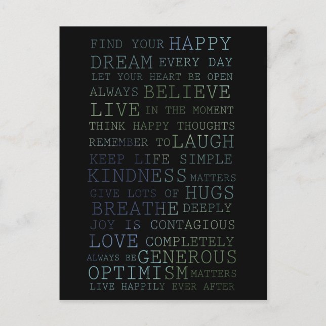 Cartão Postal Encontre seu Feliz (Frente)