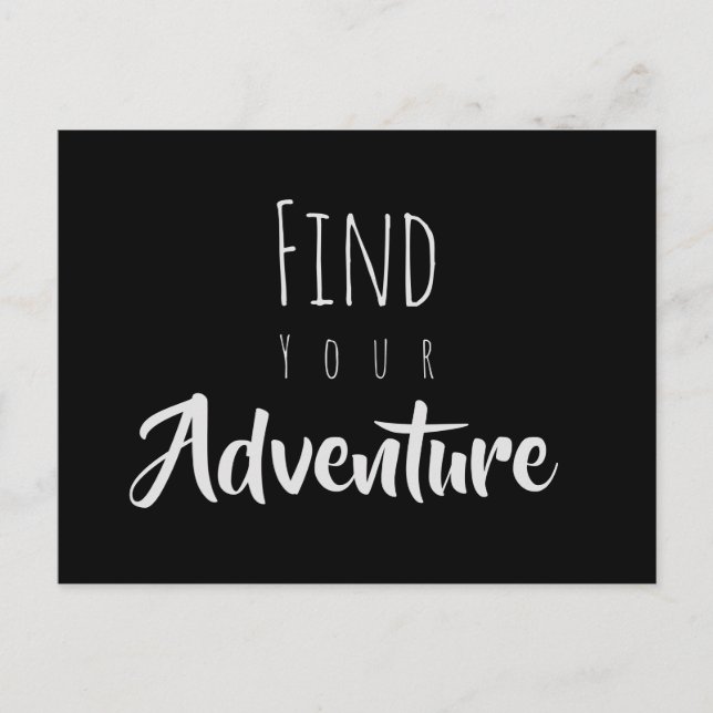 Cartão Postal Encontre sua confirmação positiva (Frente)