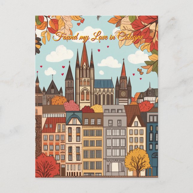 Cartão Postal Encontrei meu amor no Dia de os namorados de Colôn (Frente)