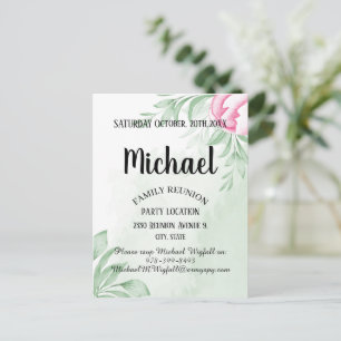 Cartão Postal Encontro da Família Eucalipto Aquarela Salve A Dat