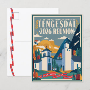 Cartão Postal Encontro Familiar Tengesdal 2026