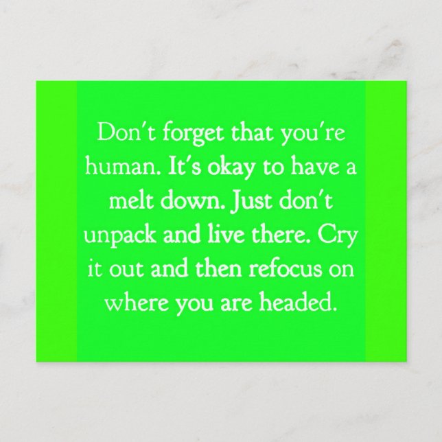 CARTÃO POSTAL ENCORAJAMENTO COTAS ACONSELHAMENTO ESCOLHAS MOTIVA (Frente)