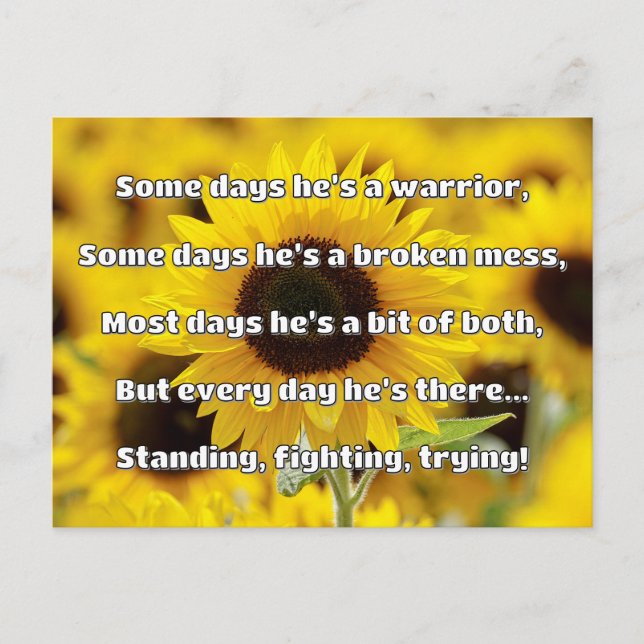 Cartão Postal Encorajamento de Cotação Positiva da Força Empath (Frente)