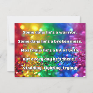 Cartão Postal Encorajamento de Cotação Positiva da Força Empath