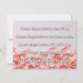 Cartão Postal Encorajamento de Cotação Positiva da Força Empath