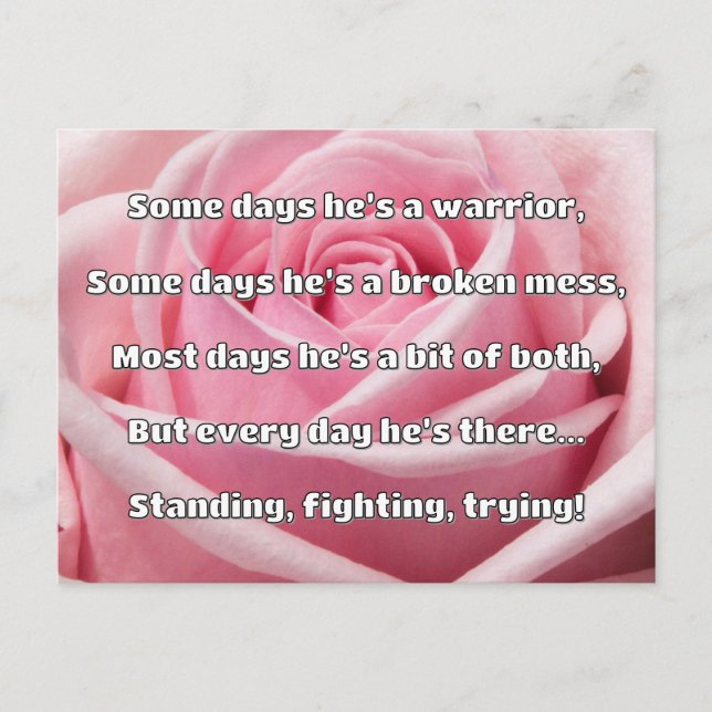 Cartão Postal Encorajamento de Cotação Positiva da Força Empath (Frente)