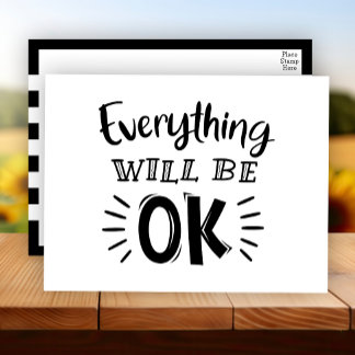 Cartão Postal Encorajamento, Pensando em sua amizade