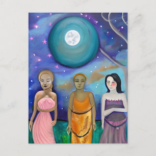 Cartão Postal Energia da Lua   Arte Celestial